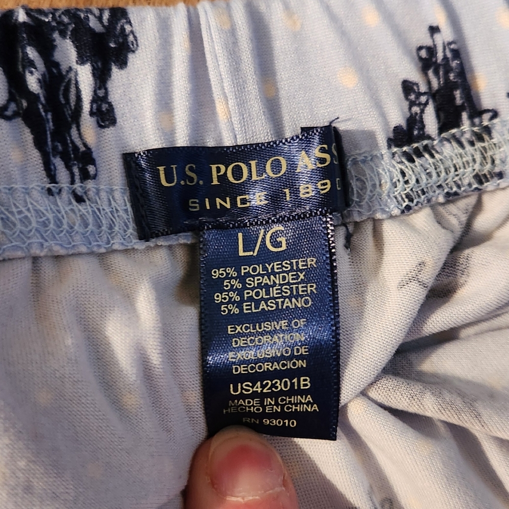 U.S. Polo Assn Women's soft sleep joggers - Picture 4 of 5